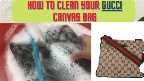 how to clean vintage gucci canvas bag|does gucci repair vintage bags.